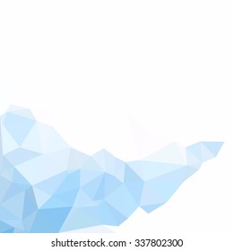 Blue Polygonal Mosaic Background, Creative Design Templates
