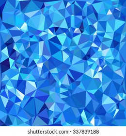 Blue Polygonal Mosaic Background, Creative Design Templates