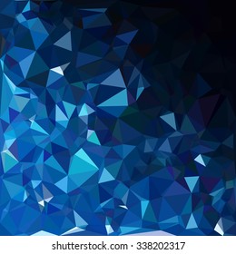 Blue Polygonal Mosaic Background, Creative Design Templates