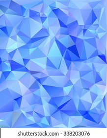 Blue Polygonal Mosaic Background, Creative Design Templates