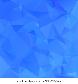 Blue Polygonal Mosaic Background, Creative Design Templates