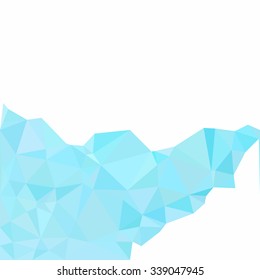 Blue Polygonal Mosaic Background, Creative Design Templates