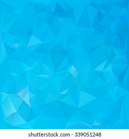 Blue Polygonal Mosaic Background, Creative Design Templates