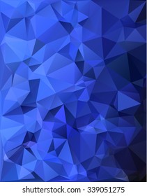 Blue Polygonal Mosaic Background, Creative Design Templates