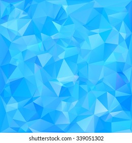 Blue Polygonal Mosaic Background, Creative Design Templates