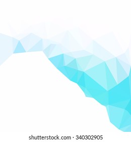 Blue Polygonal Mosaic Background, Creative Design Templates