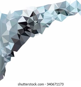 Blue Polygonal Mosaic Background, Creative Design Templates