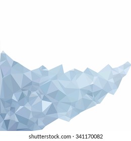 Blue Polygonal Mosaic Background, Creative Design Templates