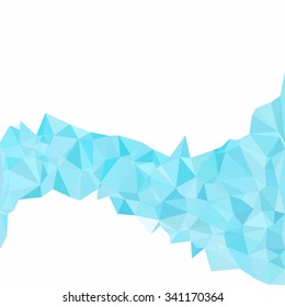 Blue Polygonal Mosaic Background, Creative Design Templates