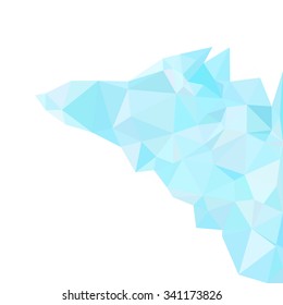 Blue Polygonal Mosaic Background, Creative Design Templates