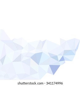 Blue Polygonal Mosaic Background, Creative Design Templates