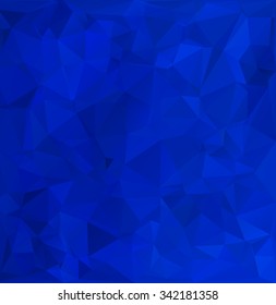 Blue Polygonal Mosaic Background, Creative Design Templates