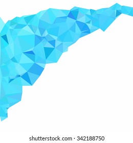 Blue Polygonal Mosaic Background, Creative Design Templates