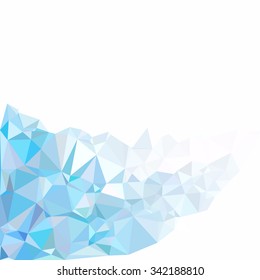 Blue Polygonal Mosaic Background, Creative Design Templates