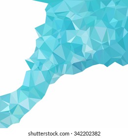 Blue Polygonal Mosaic Background, Creative Design Templates