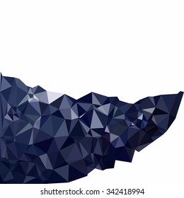 Blue Polygonal Mosaic Background, Creative Design Templates