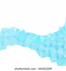 Blue Polygonal Mosaic Background, Creative Design Templates