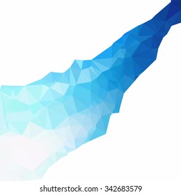 Blue Polygonal Mosaic Background, Creative Design Templates