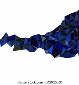 Blue Polygonal Mosaic Background, Creative Design Templates