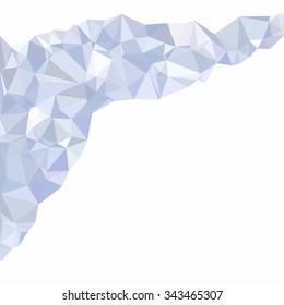 Blue Polygonal Mosaic Background, Creative Design Templates
