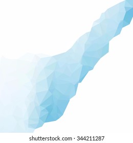 Blue Polygonal Mosaic Background, Creative Design Templates