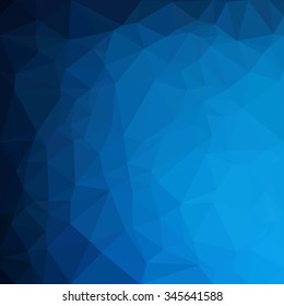 Blue Polygonal Mosaic Background, Creative Design Templates