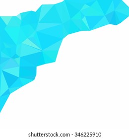 Blue Polygonal Mosaic Background, Creative Design Templates