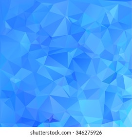 Blue Polygonal Mosaic Background, Creative Design Templates