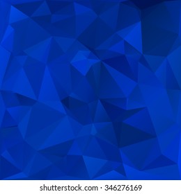 Blue Polygonal Mosaic Background, Creative Design Templates