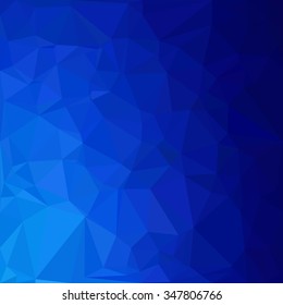 Blue Polygonal Mosaic Background, Creative Design Templates