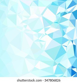 Blue Polygonal Mosaic Background, Creative Design Templates