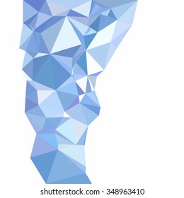 Blue Polygonal Mosaic Background, Creative Design Templates