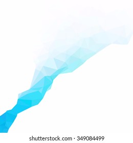 Blue Polygonal Mosaic Background, Creative Design Templates