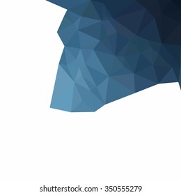 Blue Polygonal Mosaic Background, Creative Design Templates