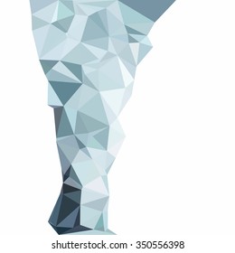 Blue Polygonal Mosaic Background, Creative Design Templates