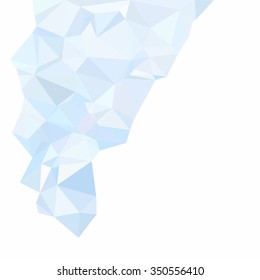 Blue Polygonal Mosaic Background, Creative Design Templates
