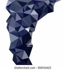 Blue Polygonal Mosaic Background, Creative Design Templates