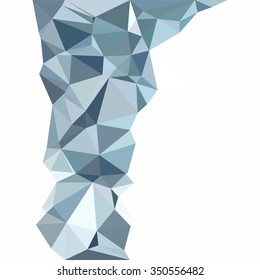Blue Polygonal Mosaic Background, Creative Design Templates