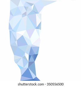 Blue Polygonal Mosaic Background, Creative Design Templates