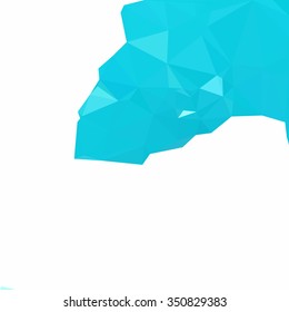Blue Polygonal Mosaic Background, Creative Design Templates