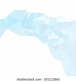 Blue Polygonal Mosaic Background, Creative Design Templates