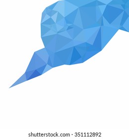 Blue Polygonal Mosaic Background, Creative Design Templates