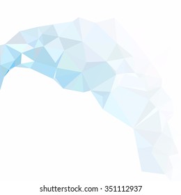 Blue Polygonal Mosaic Background, Creative Design Templates