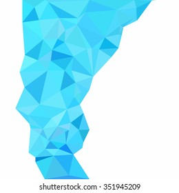 Blue Polygonal Mosaic Background, Creative Design Templates