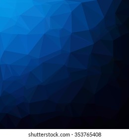 Blue Polygonal Mosaic Background, Creative Design Templates