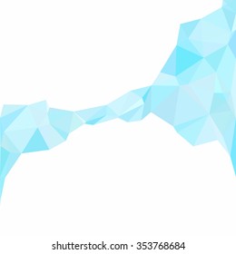 Blue Polygonal Mosaic Background, Creative Design Templates