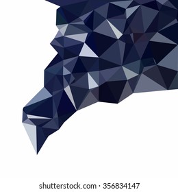 Blue Polygonal Mosaic Background, Creative Design Templates