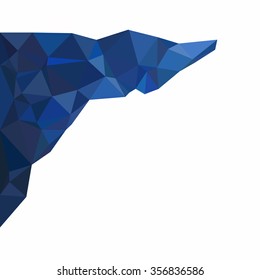 Blue Polygonal Mosaic Background, Creative Design Templates