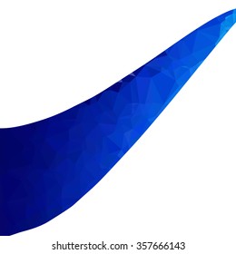 Blue Polygonal Mosaic Background, Creative Design Templates
