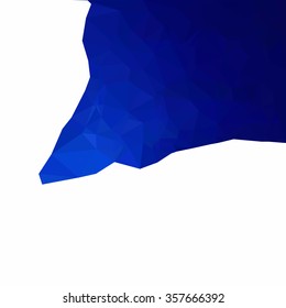 Blue Polygonal Mosaic Background, Creative Design Templates